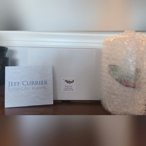 Jeff Currier Frosted Glass Brook Trout Beer Stein